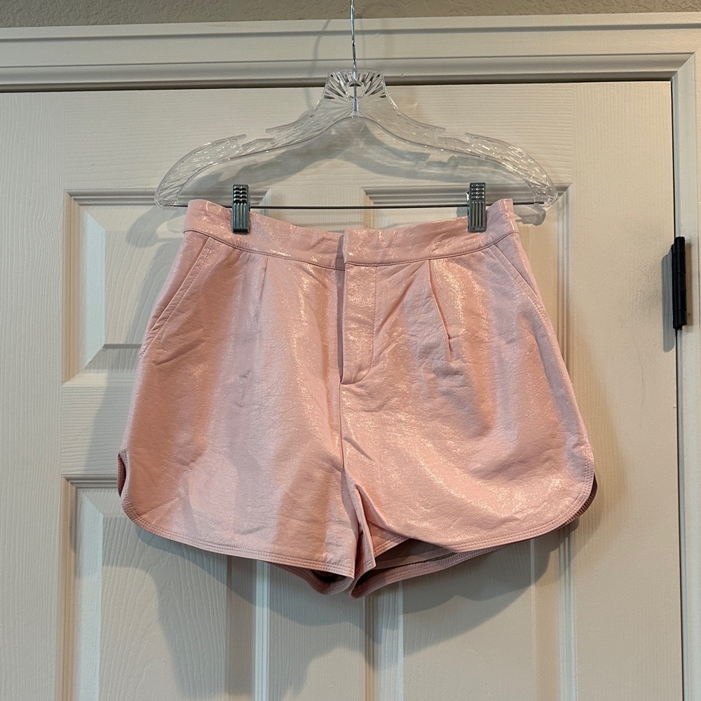 Shimmering Pink Women's Dress Shorts